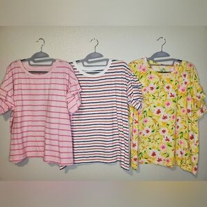 Crown & Ivy Colorful T-Shirt Trio